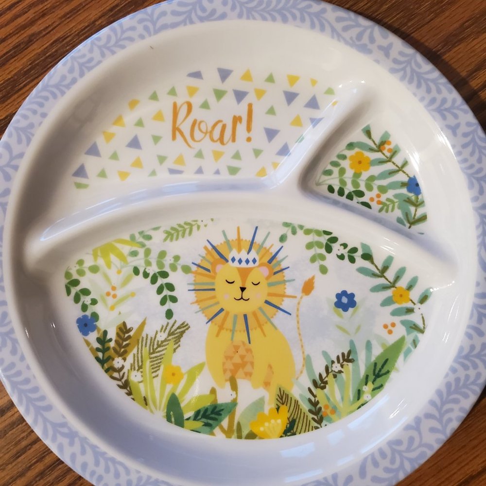 Lady Jayne Ltd. 5 Piece Melamine Feeding Gift Set ~ Lion - Picture 3 of 9